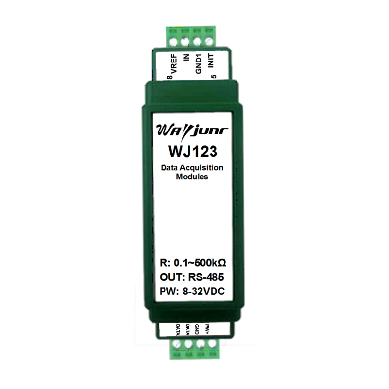電阻電位器電子尺轉RS-485，位移角度轉Modbus模塊 WJ123