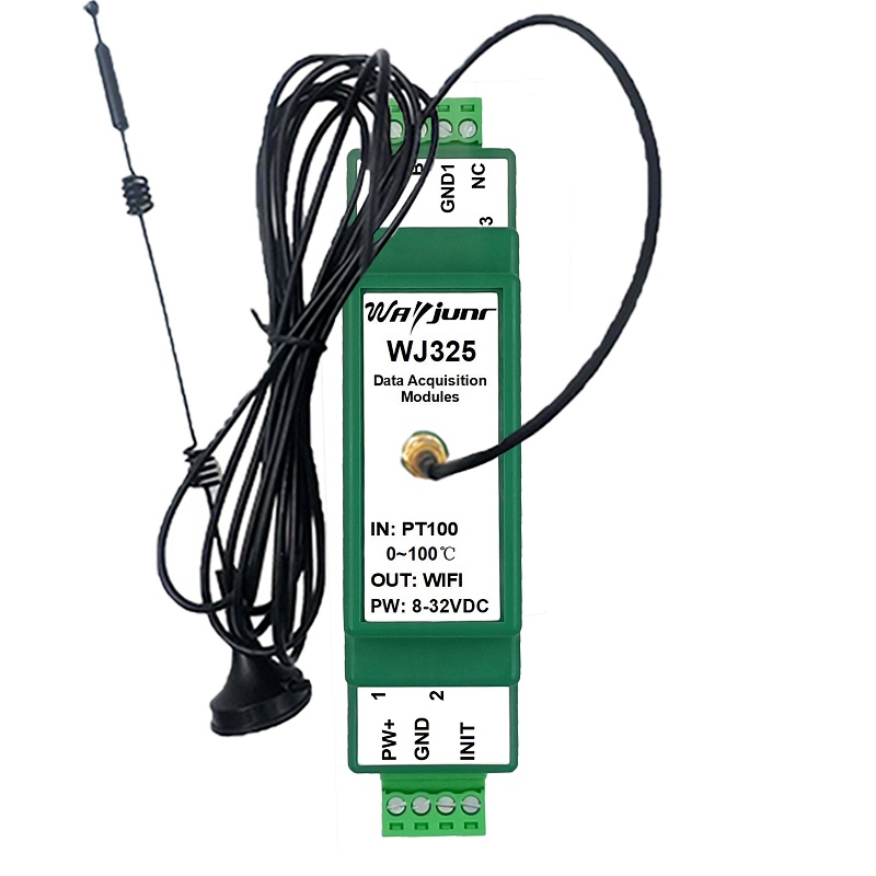 Pt100/Pt1000轉(zhuǎn)網(wǎng)絡(luò)Modbus TCP和MQTT，WiFi采集模塊 WJ325